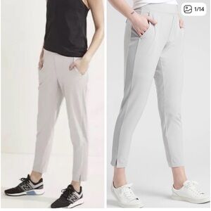 ATHLETA Brooklyn Ankle Pant Light Gray Sz 12